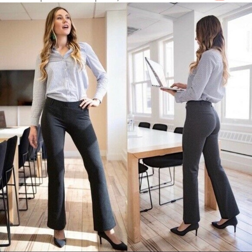 BETA BRAND Gray Dress Pant yoga pants